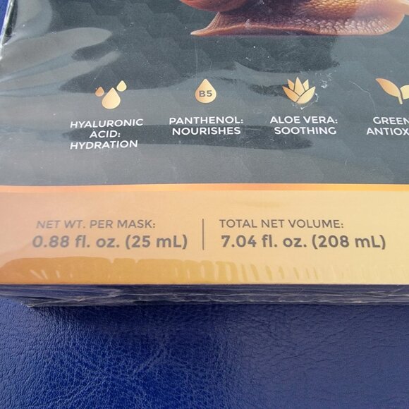 SETARE Hydrating Facial Sheet Masks 8 Individual Masks Sealed Box - Picture 2 of 9